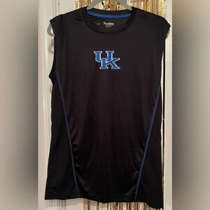 Pro Edge Men's Black Tank Top with Blue UK Logo